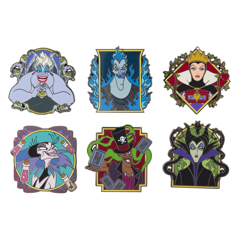 Disney Villains Portait Mystery Box Pins, , hi-res view 2