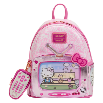Sanrio Exclusive Hello Kitty Vintage TV Lenticular Mini Backpack with Coin Bag, Image 1