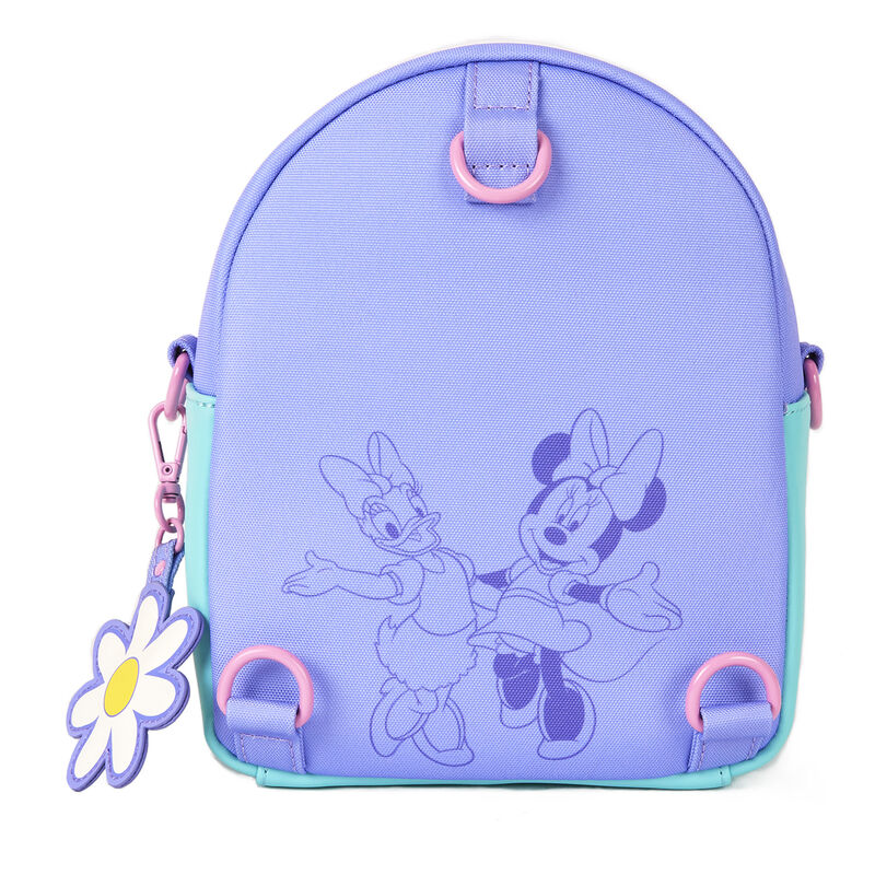 Daisy Duck 85th Anniversary Daisy Duck & Minnie Mouse Convertible Mini Backpack & Crossbody Bag, , hi-res view 6