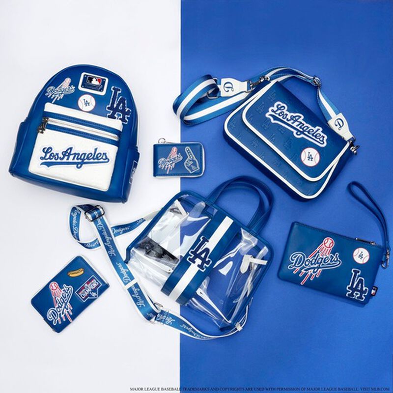 Dodgers Loungefly baseball stitching crossbody and logo Minibackpacks will  sell out fast local pick up or shipping available send us a…