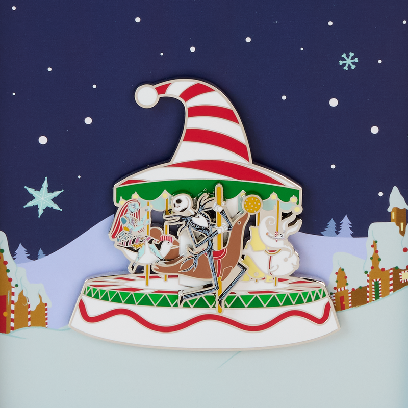The Nightmare Before Christmas Town Carousel 3" Collector Box Sliding Pin, , hi-res view 6
