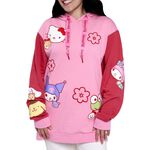 Sanrio Hello Kitty & Friends Color Block Unisex Hoodie, , hi-res view 1