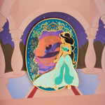 Aladdin Princess Series 3" Collector Box Lenticular Pin, , hi-res view 6