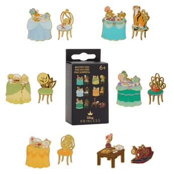 Disney Princess Tea Party Blind Box Enamel Pin Set,  Disney Princess Tea Party Blind Box Enamel Pin Set, Image 1