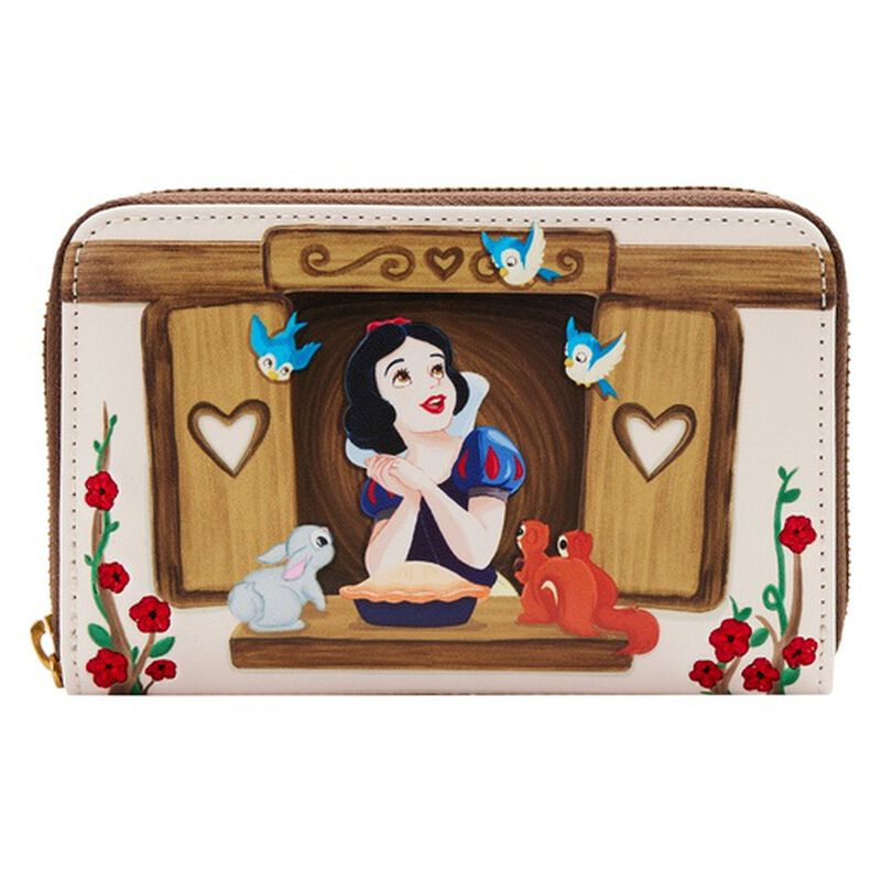 Snow White Window Scene Zip Around Wallet