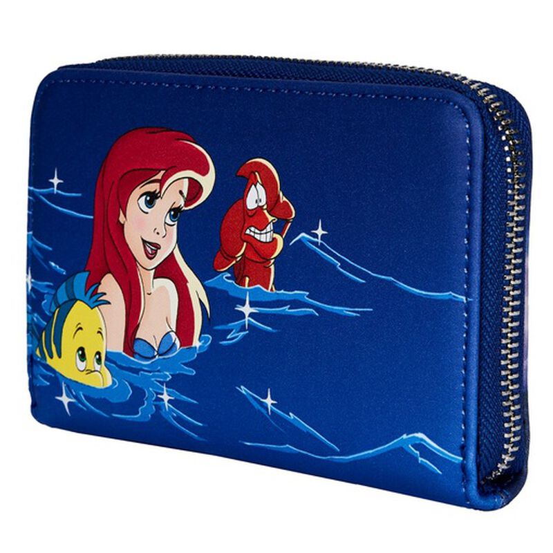 The Little Mermaid Ariel Fireworks Glow in the Dark Zip Around Wallet, , hi-res view 6