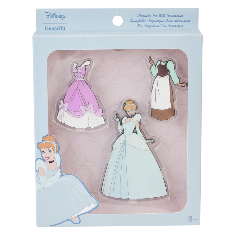 Cinderella Paper Dolls Magnetic Pin Set, , hi-res image number 1