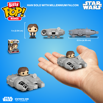 Bitty Pop! Rides Han Solo and The Millennium Falcon, Image 2