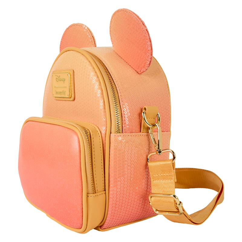 Mickey Mouse Glitter Sequin Convertible Mini Backpack & Crossbody Bag, , hi-res view 3