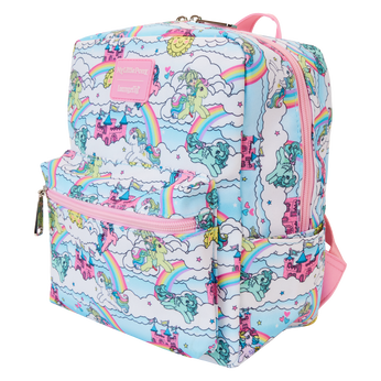 My Little Pony Sky Scene All-Over Print Nylon Square Mini Backpack, Image 2