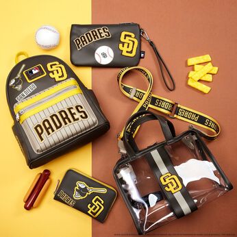 MLB SD Padres Clear Tote Crossbody Stadium Bag with Pouch&nbsp;, , hi-res view 2
