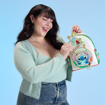 Stitch & Scrump Iridescent Holiday Ornament Mini Backpack, Image 2