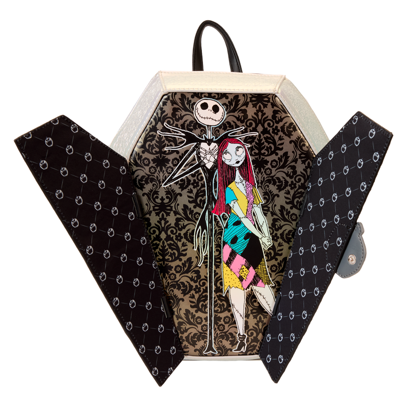 NYCC Limited Edition The Nightmare Before Christmas Jack & Sally Figural Coffin Mini Backpack, , hi-res view 5