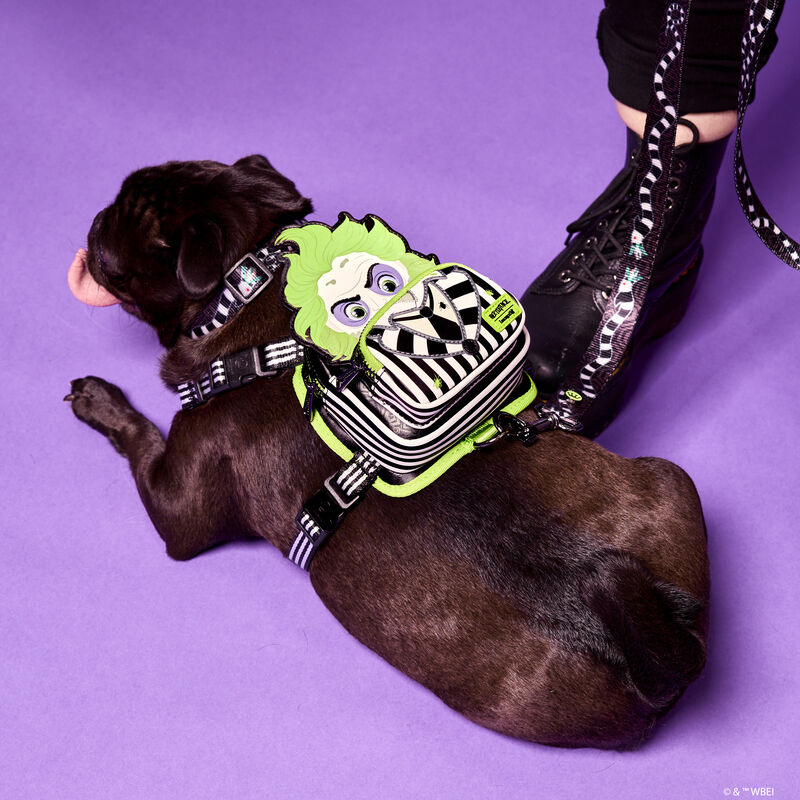 Beetlejuice Cosplay Mini Backpack Dog Harness Loungefly