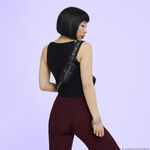 Buffy the Vampire Slayer Velvet All-Over Print Sling Crossbody Bag with Coin Bag LFlifestyle2 view 3