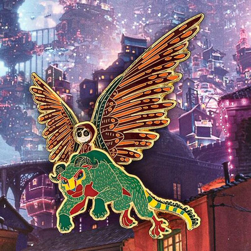 Pixar Coco Collector Box Enamel Pin with Moveable Wings, , hi-res view 3