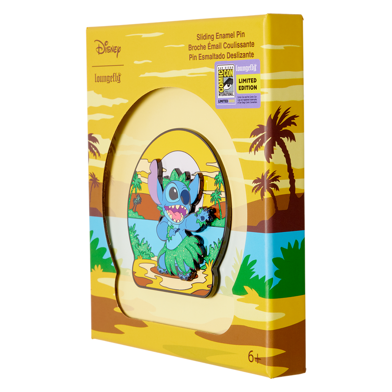 SDCC Limited Edition Stitch 3" Collector Box Pin, , hi-res view 2