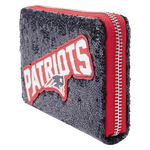 NFL New England Patriots Sequin Zip Around Wallet, , hi-res view 2