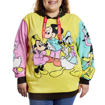 Disney100 Mickey & Friends Classic Color Block Unisex Hoodie, Image 1