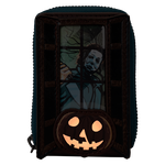 Halloween Michael Myers Pumpkin Glow Accordion Zip Around Wallet, , hi-res view 5