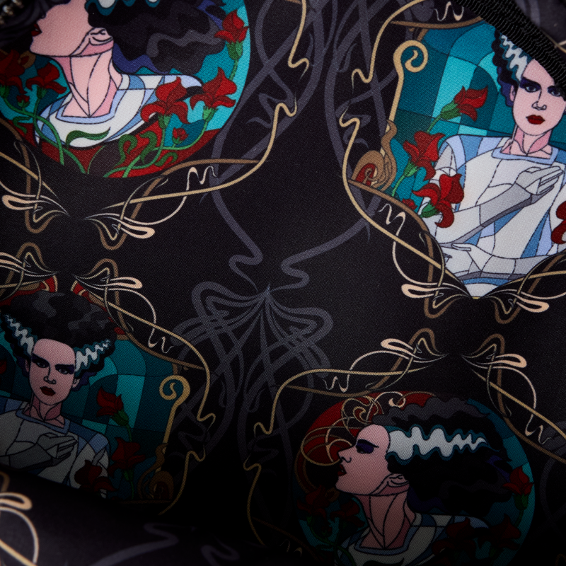 Universal Monsters The Bride Of Frankenstein Stained Glass Crossbody Bag, , hi-res view 6