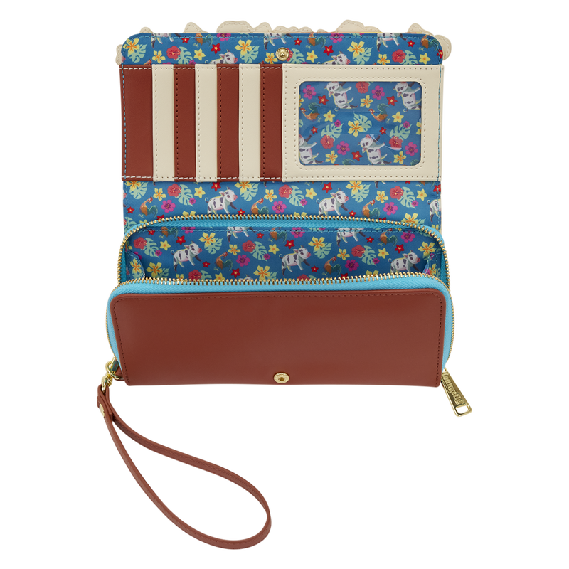 Moana Live Action Floral Wristlet Wallet, , hi-res view 4