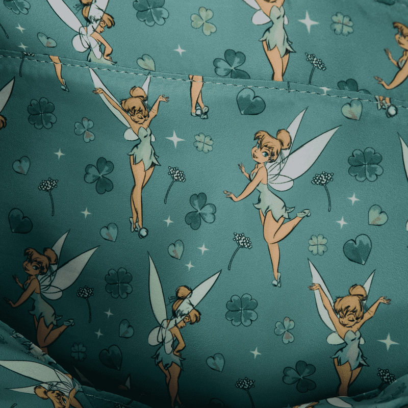 Peter Pan Tinker Bell Clover All-Over Print Tote Crossbody Bag With Coin Bag, , hi-res view 6