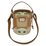 The Mandalorian Grogu & Anzellan Drawstring Bucket Crossbody Bag with Coin Bag, , hi-res view 7