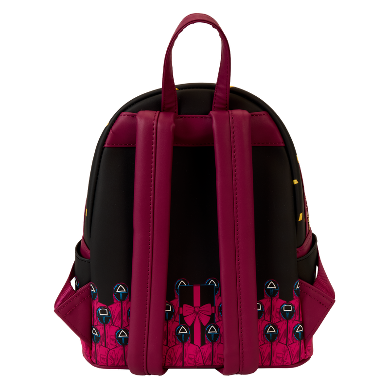 【Loungefly】Squid Game Piggy Bank Masked Men Glow Squid Game Piggy Bank Masked Men Glow Mini Backpack | Loungefly