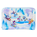 Mickey & Friends Winter Wonderland Scene Zip Around Wallet, , hi-res view 1