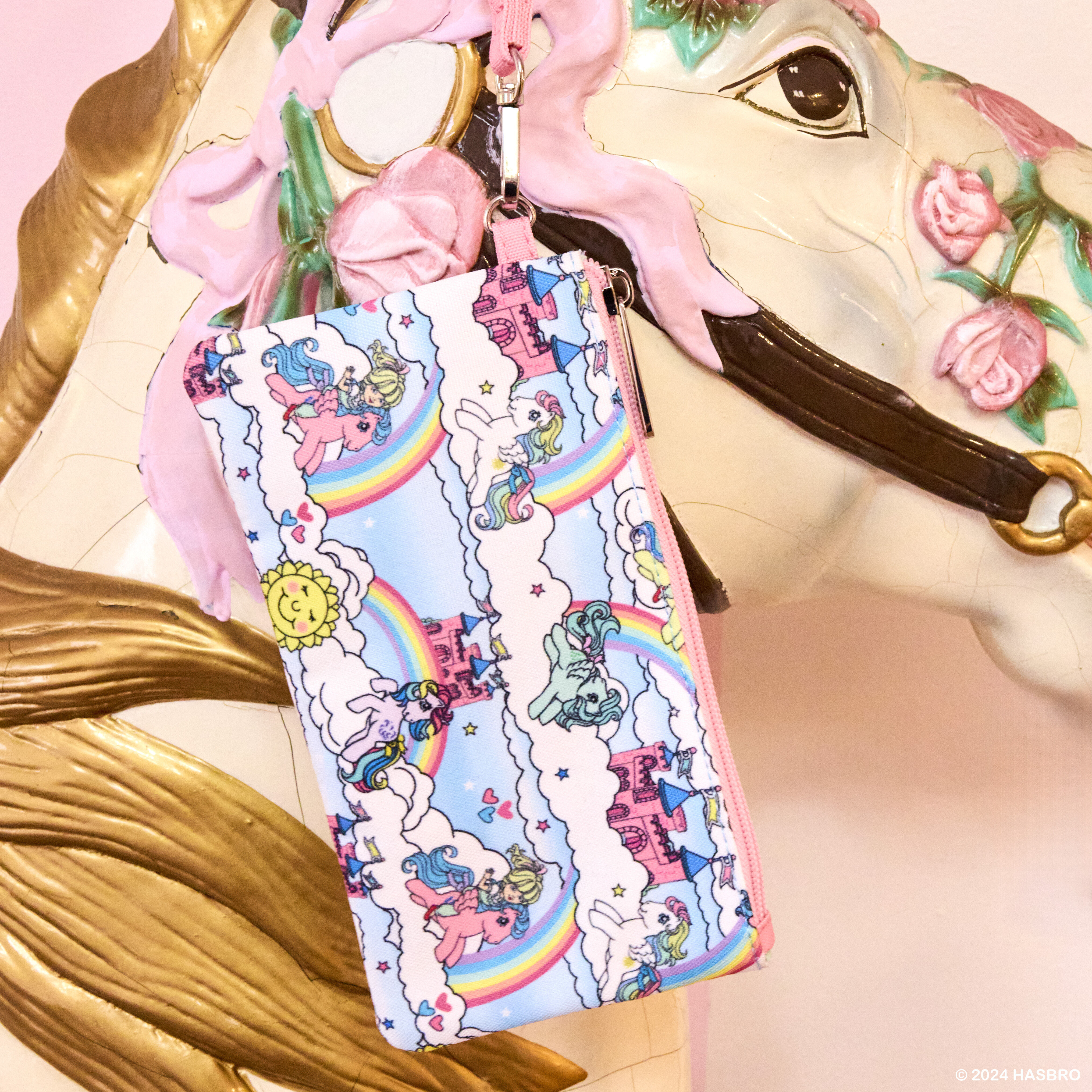 My Little Pony Sky Scene All-Over Print Nylon Zipper Pouch Wristlet