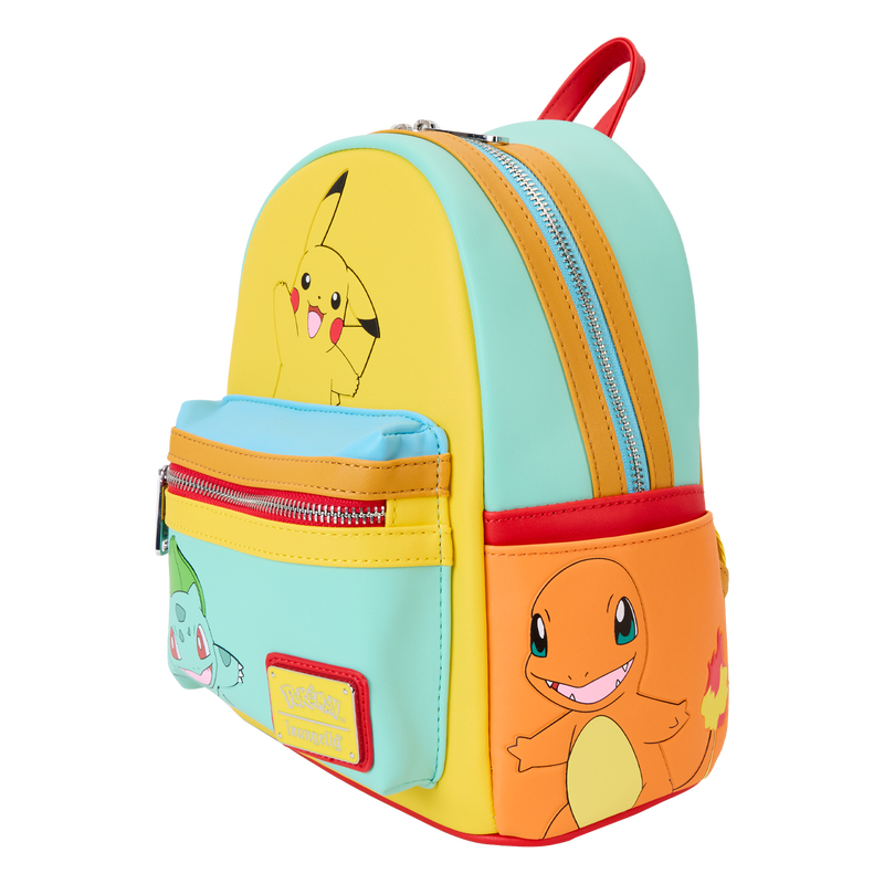 Pokémon Color Block Starters Mini Backpack, , hi-res view 4