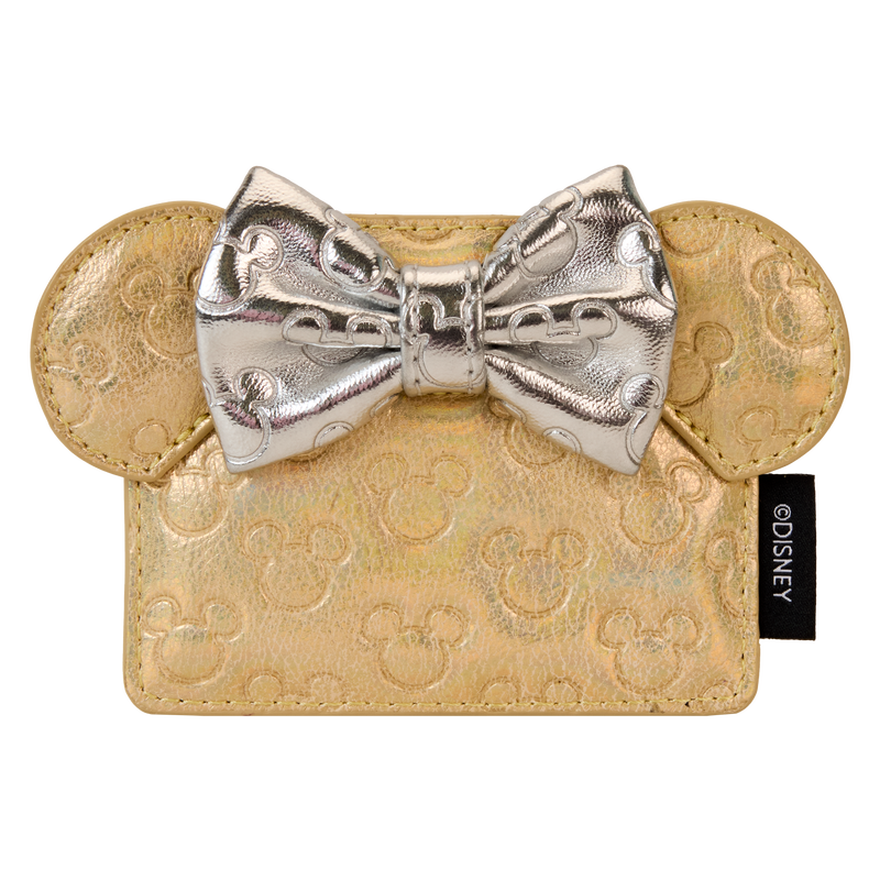 Minnie Mouse Exclusive Metallic Gold & Silver Quilted Card Holder, , hi-res view 1