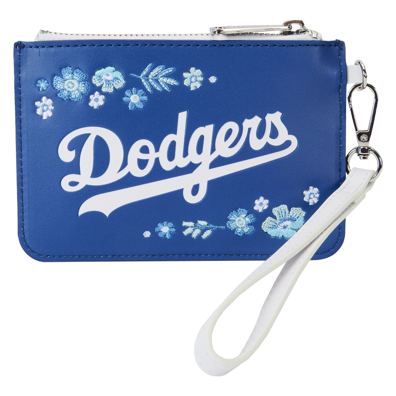 MLB Los Angeles Dodgers Floral Card Holder Wristlet Clutch, , hi-res view 1