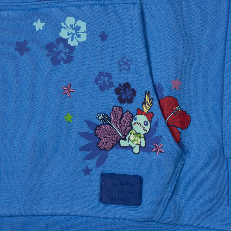 SDCC Limited Edition Stitch Floral Unisex Hoodie, , hi-res view 7