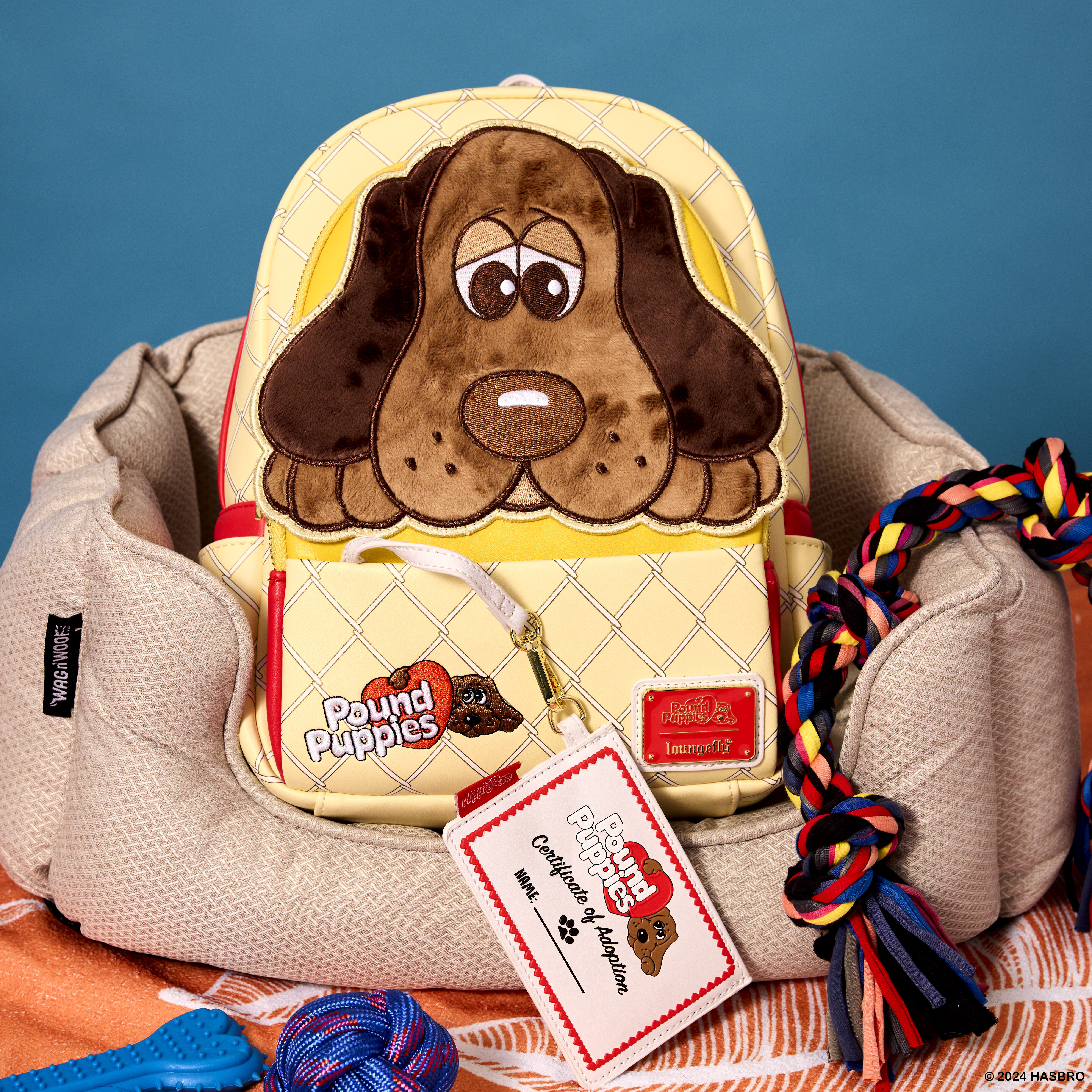 Buy Pound Puppies 40th Anniversary Plush Mini Backpack with Card Holder at Loungefly