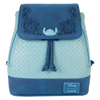 Stitch Embroidered Woven Drawstring Mini Backpack, Image 1