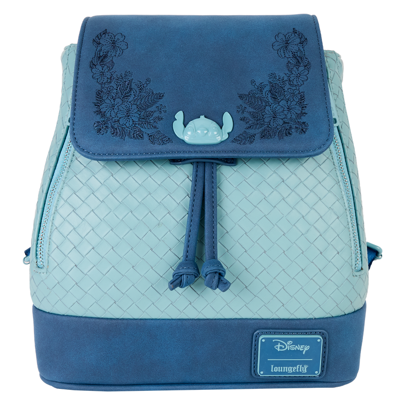 Stitch Embroidered Woven Drawstring Mini Backpack, , hi-res view 1