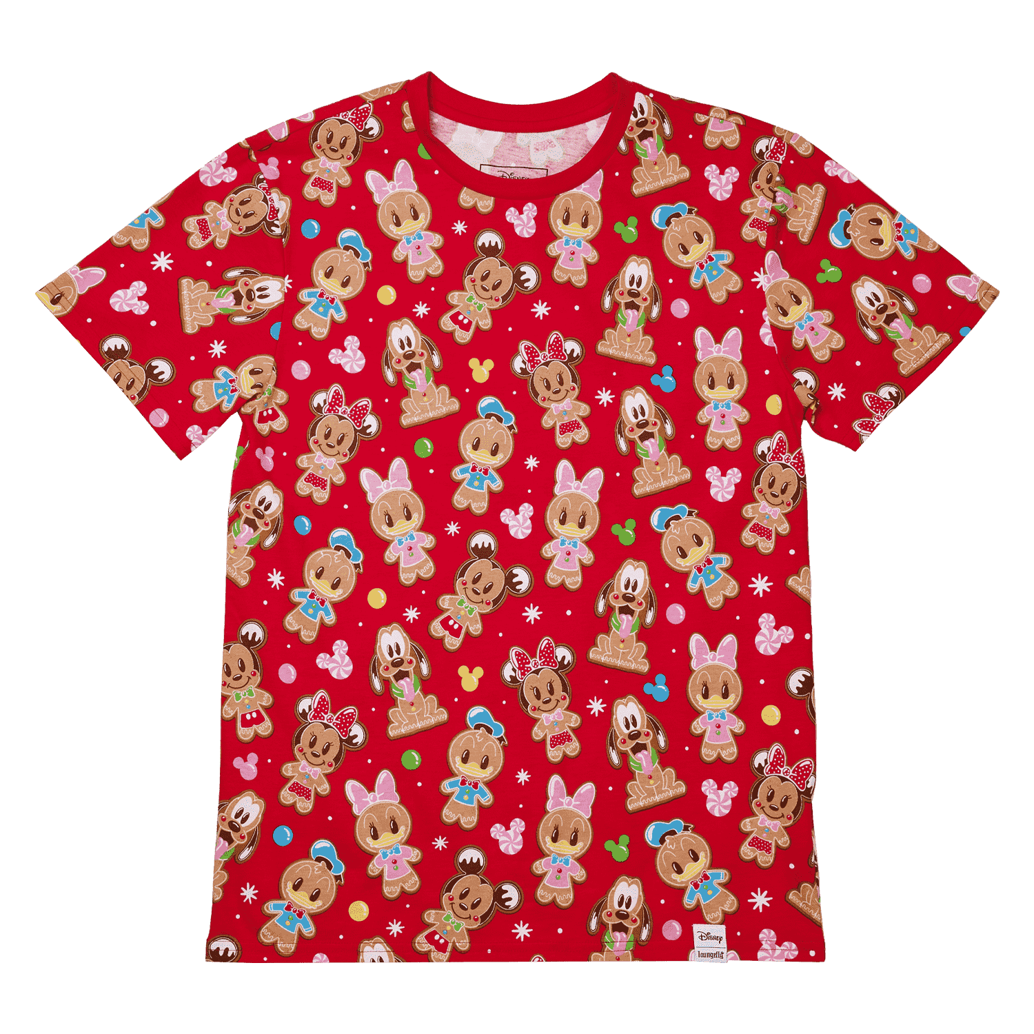 WDLFSH0053S-LFDISNEYGINGERBREADMICKEYANDFRIENDSUNISEXTEE4474FRONT