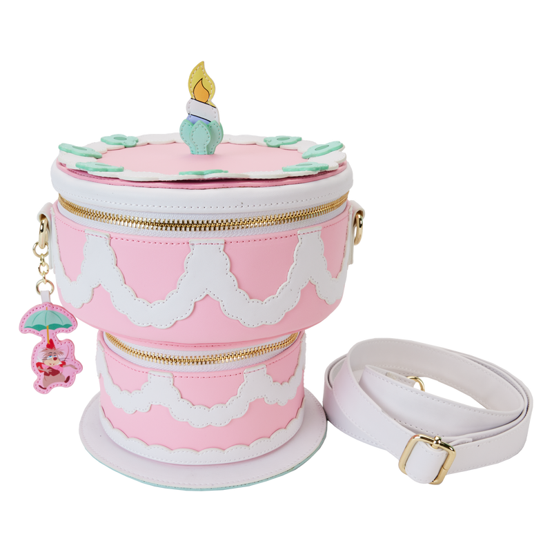 Loungefly Disney アリス ドルマウス ショルダー ケーキ Alice in Wonderland Unbirthday Cake Figural Glow Crossbody Bag