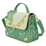 Peter Pan Tinker Bell Holiday Sequin Crossbody Bag with Charms, , hi-res view 3