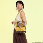 Exclusive Harry Potter Hufflepuff Banner Velvet Mini Backpack LFlifestyle1 view 2