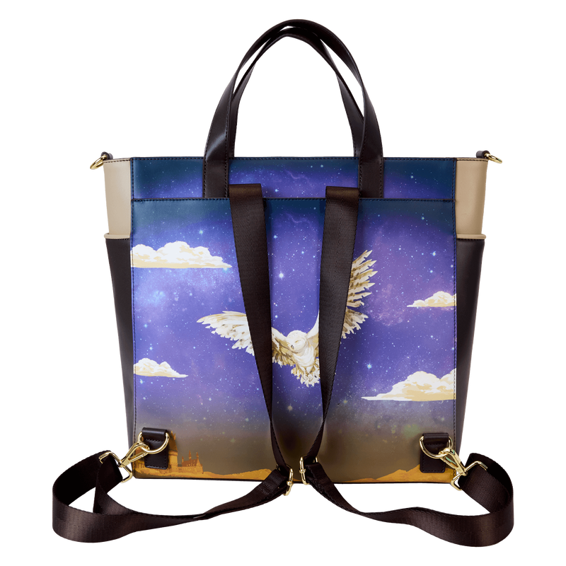 Harry Potter Hogwarts Starry Sky Convertible Backpack & Tote Crossbody Bag, , hi-res view 6
