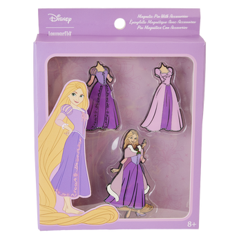 Rapunzel Paper Doll Magnetic Pin Set, Image 1