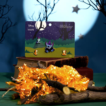 Stitch Spooky Stories Halloween 4pc Pin Set, Image 2