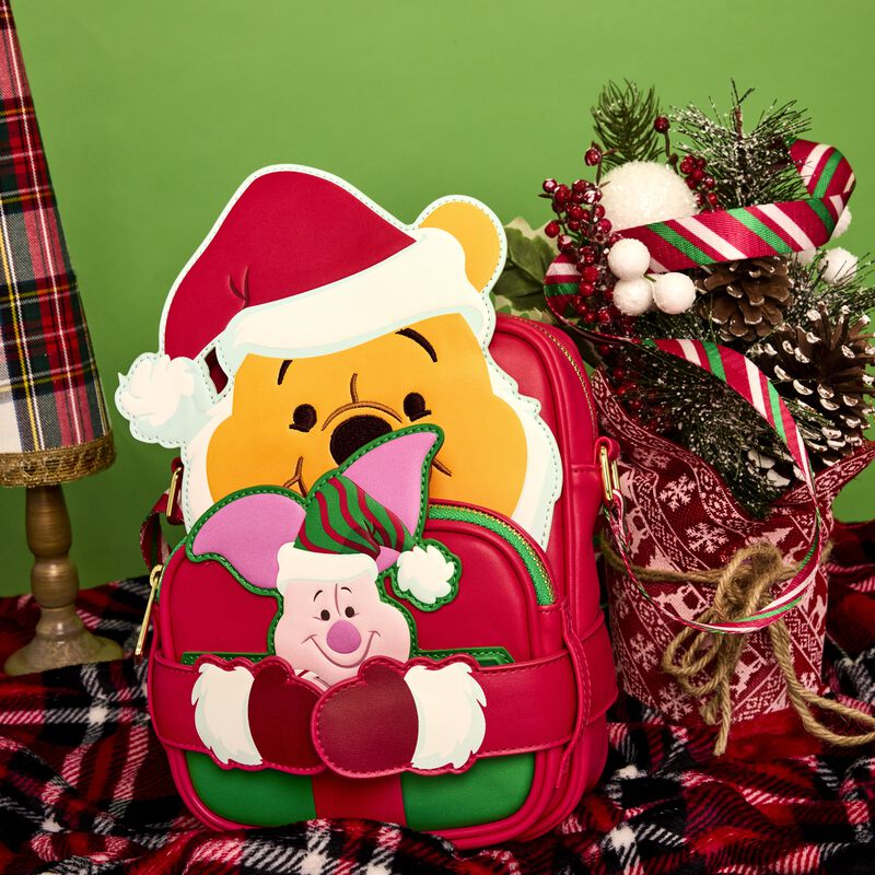 Winnie The Pooh & Piglet Santa Crossbuddies&reg; Cosplay Crossbody Bag With Coin Bag, , hi-res view 2