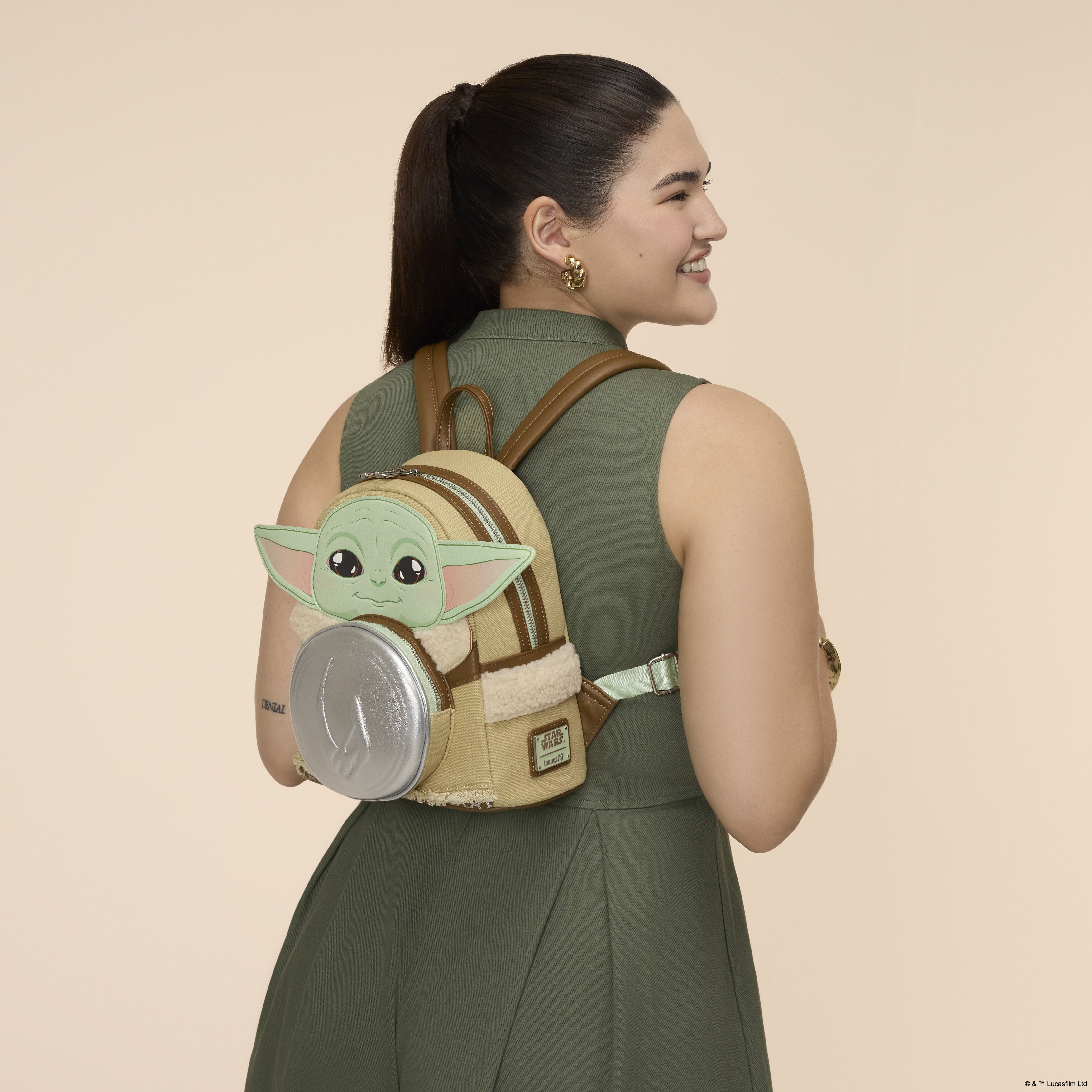 The Mandalorian Grogu Cosplay Mini Backpack | Loungefly