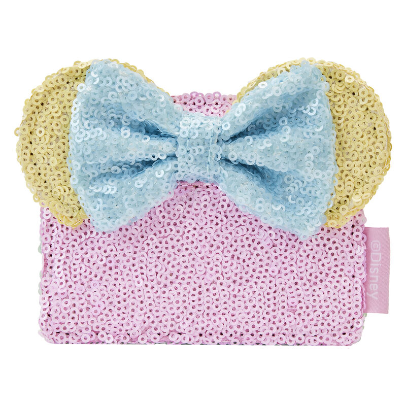 Limited Edition Exclusive - Minnie Mouse Pastel Sequin Card Holder, , hi-res view 1