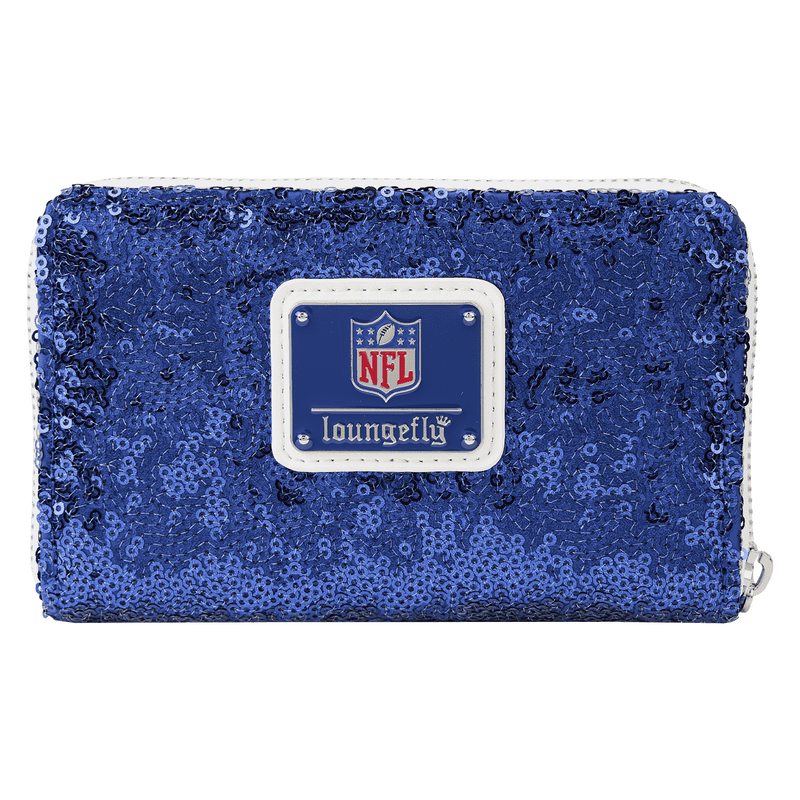 Buy NFL New York Giants Sequin Zip Around Wallet at Loungefly.