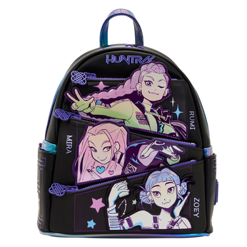 KPop Demon Hunters HUNTR/X Mini Backpack with Photo Card Charm, Image 1